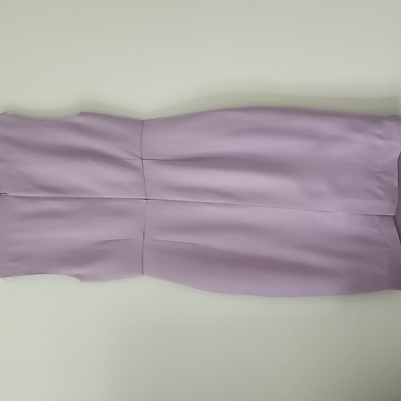 Roland Mouret Elegant Wool and Silk Lavender Sleeveless Sheath Midi Dress Sz 10 - Picture 10 of 16